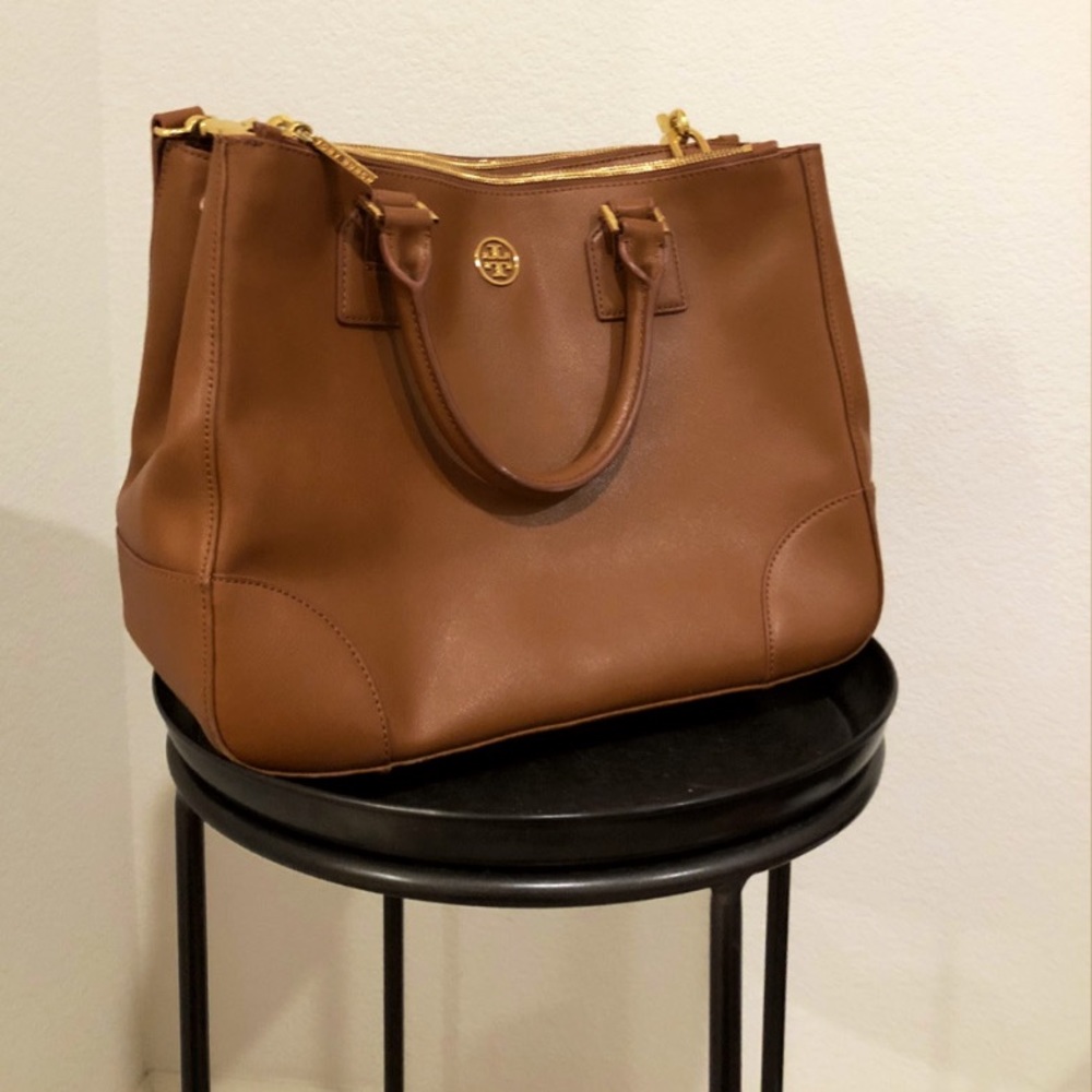 Tory Burch Robinson Double zip tote